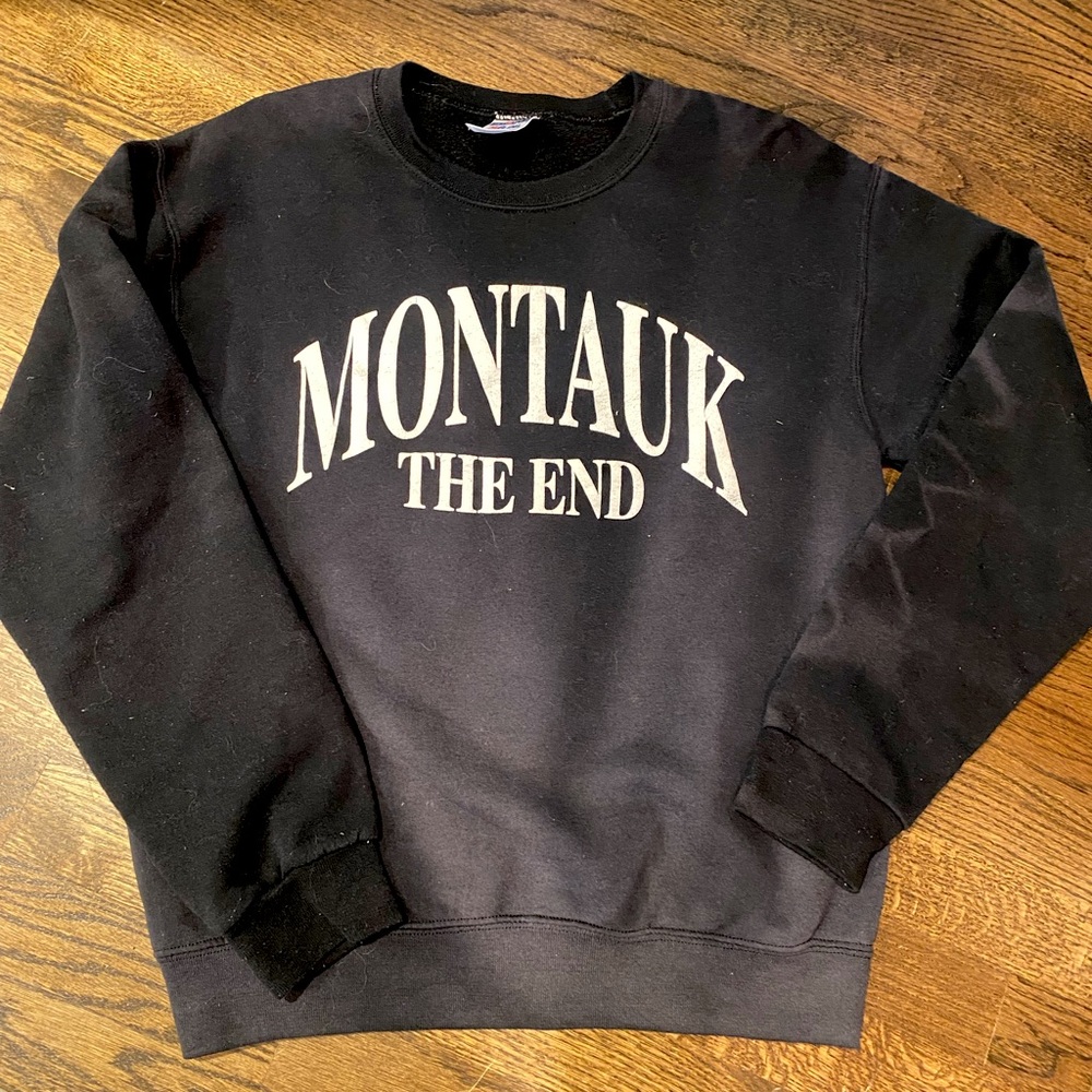Montauk Black Crewneck